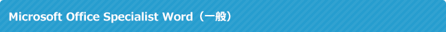 Microsoft Office Specialist Word(一般)